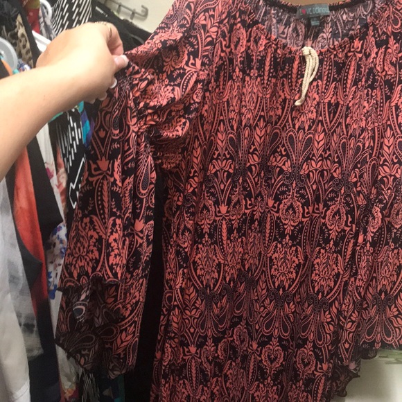 Dress size 3x dark blue and coral - Picture 2 of 4